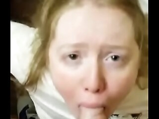Toilet Whore- 18 Year Old Ill poor Sucks on Daddy's 42 Year Old Cock